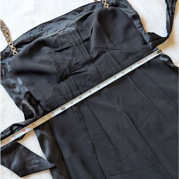 Dolce & Gabbana Black Satin Sleeveless A-line Midi Dress, size IT44/US8/L - Picture 9 of 10